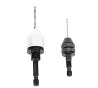 Alomejor Adaptador de Taladro de Destornillador de Extensión de Convertidor de Rápido para Taladro de Impacto, Fácil Instalación con 2 Portabrocas sin Llave, Versátil para Garaje, Trabajo de