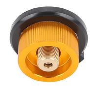 Alomejor Adaptador de Tanque de Gas Largo, Adaptador de Aleación de Aluminio Altamente Sellado sin Fugas para Estufa de Gas Butano Al Aire, con Función de Apagado Automático, para