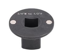 Alomejor Adaptador de Zócalo de Perfil bajo, Reductor de Zócalo de Impacto con Inserción de Metal para Espacios Reducidos 3/8M-1/4F (3/4"M-1/2"F)