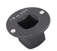 Alomejor Adaptador de Zócalo de Perfil bajo, Reductor de Zócalo de Impacto con Inserción de Metal para Espacios Reducidos 3/8M-1/4F (1"M-3/4"F)