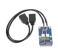 Alomejor Adaptador MPCIE-USB Transmisión de Datos de Alta Velocidad Eficiente para Portátiles MPCI-E Fácilmente Portátiles, Adaptador USB de Ciclo Comercial para Material ABS