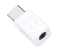 Alomejor Adaptador USB C a 3,5 Mm HiFi DAC Dongle de Sonido Compacto para Teléfonos Inteligentes y Portátiles USB C Aleación de Zinc 1 Unidad (White)