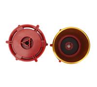 Alomejor Adaptadores de Concentrador NAB Premium para Apertura de Cinta Profesional para Grabadoras de Cinta Studer y Akai de 10 Pulgadas Aleación de Aluminio 2 Unidades (GOLD)
