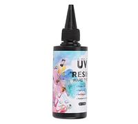 Alomejor Adhesivo de Resina UV Transparente de Curado Rápido para Manualidades y Fabricación de Joyas, Transparente, 1 X 100g (100 gramos)