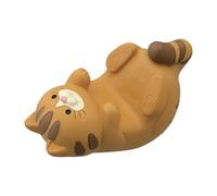 Alomejor Adorno de Escritorio Multifuncional para Gatos, Soporte de Exhibición para Gafas, Soporte para Teléfono para Decoración del Hogar y la Oficina, Material de Resina Premium (Ocelote)