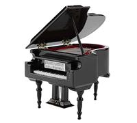 Alomejor Adorno de Exhibición de Modelo de Piano de Madera Exquisito en Miniatura para Decoración de Oficina en Casa