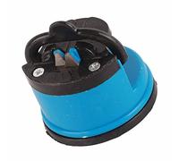 Alomejor Afilador de Cuchillos Manual Afilador de Tijera que Ahorra Espacio con Ventosa para Cocina ABS + Acero de Tungsteno 2.4x2.6in (BLUE)