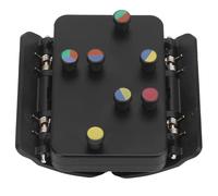 Alomejor Afinador de Clip para Ukulele con Guía de Acordes, Accesorio Fácil de Usar para Principiantes, Niños y Adultos, Negro