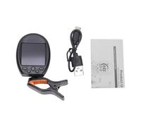 Alomejor Afinador de Guitarra con Clip, Afinador Digital Cromático con Pantalla Grande y Colorida y Rotación en Todas las Direcciones para Guitarra Eléctrica Acústica, bajo, Ukelele, (BLACK)