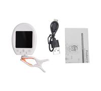 Alomejor Afinador de Guitarra con Clip, Afinador Digital Cromático con Pantalla Grande y Colorida y Rotación en Todas las Direcciones para Guitarra Eléctrica Acústica, bajo, Ukelele, (WHITE)