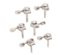 Alomejor Afinadores de Bloqueo de Guitarra Eléctrica, Clavijas de Afinación Estéticas Vintage para Jugadores Zurdos, Juego de Metal