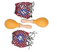 Alomejor Agitadores de Martillo de de Arce con Sonido Agradable para Conciertos y Fiestas, Instrumento Musical Ideal para Niños, 2 Piezas de Percusión Manual para Regalo, 10,2 Pulgadas de Longitud