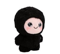 Alomejor AI Smart Talking Plush Toy Compañero Emocional para Niños Aprendizaje Temprano 21x15cm Peluche de Peluche (Black)