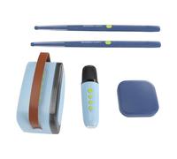 Alomejor Air Drums, Sticks 3D Inmersivos, Batería de Realidad Virtual con Micrófono y Altavoz para Niños y Adultos (Grey)