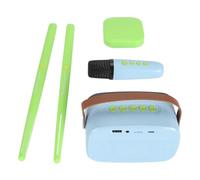 Alomejor Air Drums, Sticks 3D Inmersivos, Batería de Realidad Virtual con Micrófono y Altavoz para Niños y Adultos (GREEN)