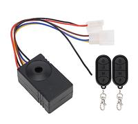 Alomejor Alarma Antirrobo para Bicicleta Eléctrica con Control Remoto, Bocina Envolvente de Seis Sonidos, para Triciclos Eléctricos/vehículos Eléctricos Plegables, Host Impermeable, Material Plástico