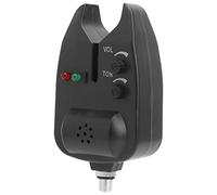 Alomejor Alarma de Pesca, Dispositivo de Alarma de Luz y Sonido con Volumen y Tono Ajustables de 5 Niveles, 2 Indicadores LED, Compatible con Soporte para Caña de Pescar Tipo UE