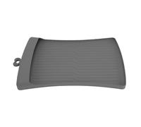 Alomejor Alfombrilla de Alimentación de Silicona para Mascotas, Diseño Gris Plegable con Bordes Elevados para Mascotas Pequeñas a Medianas, 19x12 Pulgadas