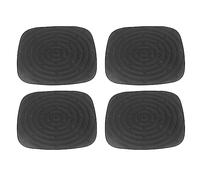 Alomejor Alfombrilla para Nido de Pollo, Almohadillas Lavables de Primera Calidad para Poner Huevos, 4 Unidades para Gallinero y Cría de Aves de Corral, PVC, 11,8x11,8 Pulgadas (Black)