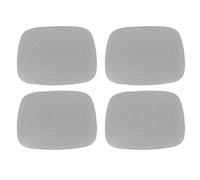 Alomejor Alfombrilla para Nido de Pollo, Almohadillas Lavables de Primera Calidad para Poner Huevos, 4 Unidades para Gallinero y Cría de Aves de Corral, PVC, 11,8x11,8 Pulgadas (Grey)
