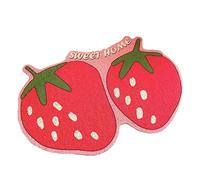 Alomejor Alfombrilla para para Gatos, Alfombrilla Antideslizante con Forma de Fruta de PVC para una Fácil Limpieza, Protección de Cajas de y Cuencos de Comida en Apartamentos Pequeños (40x60cm)