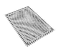 Alomejor Alfombrilla para para Gatos, Eficiente, Espaciosa, de Doble Capa, para Suelos Más Limpios, Adecuada para Todo Tipo de Cajas de, 16,14 X 11,02 X 0,79 Pulgadas (Gris Claro)