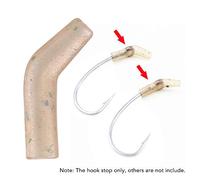 Alomejor Alineador de Línea de Pesca, Mangas de Gancho Antienredos Construidas con TPR para Aparejos de Pesca de Carpa, Opciones de 30 a 200 Piezas (50 pcs)