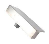 Alomejor Aliviadero de Fuente de Cascada Decorativa de Acero Inoxidable 304, Fácil Instalación para Patio, Jardín, Villa, Piscina, Acero Inoxidable (300 mm)