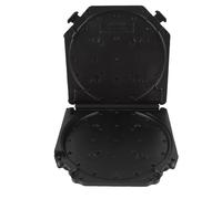 Alomejor Almacenamiento de cinta de casete, caja de carrete abierto de plástico a prueba de polvo con papel de etiqueta para cintas de 7 pulgadas, organizador compacto para el hogar y viajes (negro)