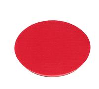 Alomejor Almohadilla de Respaldo de Goma para Amoladora, Gancho y Bucle Profesional de 125mm para Pulido de Disco de Lijadora, Fácil Instalación, Rojo y Negro