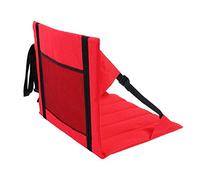 Alomejor Almohadilla plegable portátil impermeable al aire con alta resiliencia - Perla de algodón para el estadio de camping en la playa - negro, rojo 1 unidad (rojo)