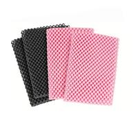 Alomejor Almohadillas de Agarre para Pilates, Alfombrillas Antideslizantes para Equipos de Pilates, Barra de Ballet, Barra de Dominadas, Pesas Libres (2 Negros + 2 Rosas)