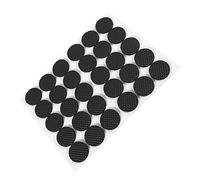 Alomejor Almohadillas de Goma Antideslizantes Duraderas para Muebles, sofá, Mesa, Silla, Protección para Suelo de Madera, Color Negro, 30 Uds.