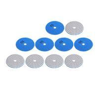 Alomejor Almohadillas de Pulido de Diamante 10 Piezas para Discos de Lijado Herramienta de Pulido Granitos y Cerámica Tamaño de Malla 50