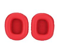 Alomejor Almohadillas de Repuesto para Auriculares, Cojines de Cuero de Proteína Suave para Mayor Comodidad y Aislamiento de Sonido, Compatibles con W800BT W8088BT K800 K830, 2 Unidades (Rojo)