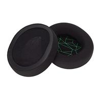 Alomejor Almohadillas para Auriculares, Almohadillas de Repuesto de Alta Elasticidad para 3/5/7, Uso Cómodo, Fácil Instalación, 2 Unidades (Negras con serigrafía Verde.)