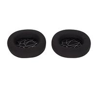 Alomejor Almohadillas para Auriculares, Almohadillas de Repuesto de Alta Elasticidad para 3/5/7, Uso Cómodo, Fácil Instalación, 2 Unidades (Negras con serigrafía Blanca.)