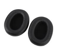 Alomejor Almohadillas para Auriculares con Aislamiento Cómodo para ATH-M50X M40X M30X M50, Cuero Proteico Suave, 2 Piezas (Black)