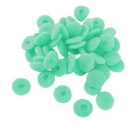 Alomejor Almohadillas para los Oídos, Cubiertas de Espuma, Cómodo Protector de Repuesto para Tabletas MP3, MP4, 50 Unidades, 15mm de Diámetro (Green)