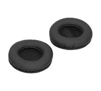 Alomejor Almohadillas Universales de 85 Mm para Auriculares, Almohadillas de Repuesto Suaves para una Escucha Cómoda, Esponja de PU Negra, Paquete de 2