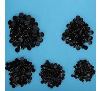 Alomejor Alomejor 500 Ojos de Seguridad de Plástico Negro Duraderos para Muñecas, Osos, Botones de Costura y Manualidades para Accesorios de Juguetes para Niños, Hechos de Materiales de