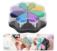 Alomejor Alomejor Almohadilla de Tinta Colorida con Forma de Pétalo para Agenda, álbum de Recortes, Excelente Resistencia a la Luz, Almohadilla de Tinta de Impresión de Pigmentos, para Manualidades