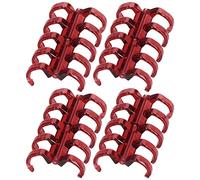 Alomejor Alomejor Anillos de Encuadernación Clamp/Holder de Plástico Poroso de 11 Mm para Personalizar, Sujeta 60 Hojas Clamp/Holder de Plástico de Hojas Sueltas para Suministros de