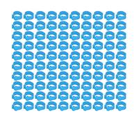 Alomejor Alomejor Anillos para Patas de Palomas, Duraderos, Livianos, 8 Mm, sin Palabras, Bandas para Piernas para Palomas, Suministros, Aplicación para Identificación y Marcado de, Material