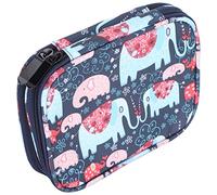 Alomejor Alomejor Bolsa de Ganchillo con Cremallera de Doble Cara, Almacenamiento de Tela Oxford para Agujas de Tejer para Madre, Abuela, Tía (Tela Oxford 600D 3) (600D 3) (