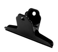 Alomejor Alomejor Clamp/Holder de Carpeta de Metal Agarre Fuerte y Duradero para Oficina Escuela Hogar 3,9 X 2,2 X 1,5 Pulgadas Clamp/Holder de Carpeta de Metal para el Hogar Escuela Oficina (BLACK)