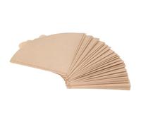 Alomejor Alomejor Cono de Filtro de café, Colador de café Desechable con Forma de Cono de Pulpa de Madera Natural, 100 Uds., para el Hogar o la Oficina (Papel filtro V02 100 piezas) (Papel