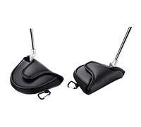 Alomejor Alomejor Cubierta para Putter de Golf, Cubierta para Cabeza de Mazo Ultragruesa con Cierre de Gancho Fuerte para Putters de Eje Central, Protege los Palos en el Campo (patrón de cocodrilo)