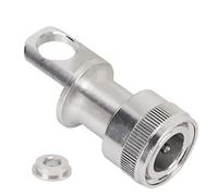 Alomejor Alomejor Hebilla de Pedal de Liberación Rápida, Adaptador de Montaje de Aleación de Aluminio con Funda Reductora de 5 Mm para Bicicleta Plegable y Orificios para Tornillos M5