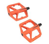 Alomejor Alomejor Pedales de Bicicleta, Cuerpo de Fibra de Nailon, Pedal de Bicicleta de Carretera Antideslizante con Eje de Acero Al Boro para Ciclismo de Montaña y Desplazamientos (Orange) (Orange)